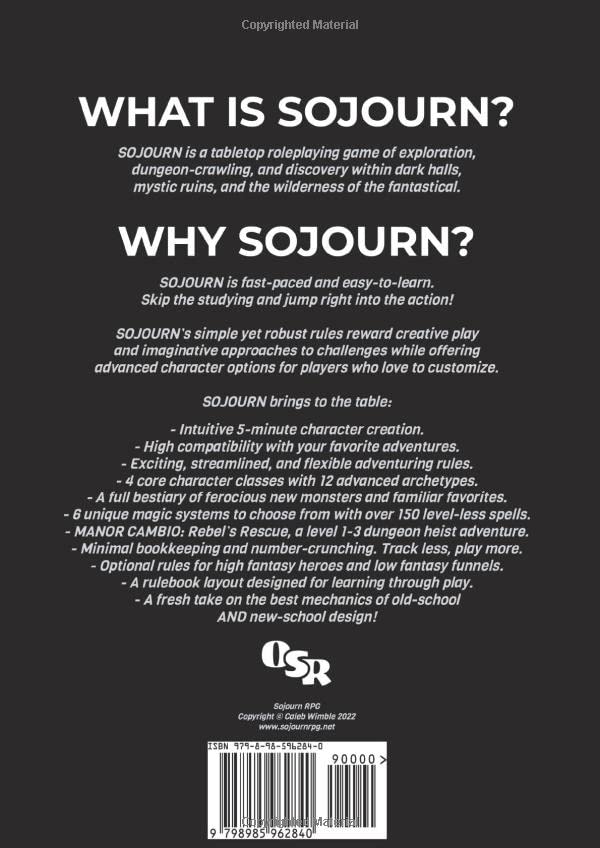 SOJOURN RPG: Adventures of Sword & Sorcery in Dark Dungeons & Dangerous Lands - Image 2