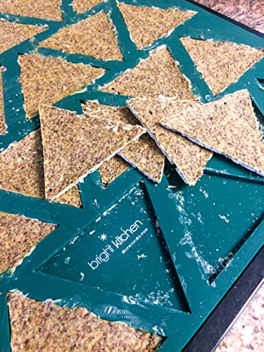 Triangle Chip Silicone Sheet Mold Compatible With Compatible With Samson Compatible With Aroma 6 tray food dehydrators Bright Kitchen Re-Usable Non-Stick Mat - Thumbnail 4
