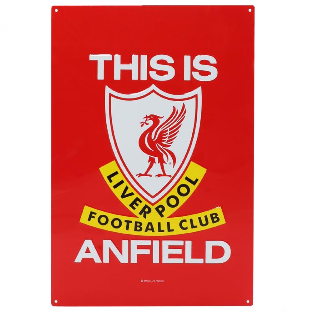 Liverpool FC This Is Anfield Metal Wall Sign, Official Licensed, 45 cm x 30 cm, Large