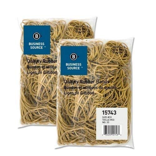 Business Source Size 33 Rubber Bands (15743) (2 Pack)