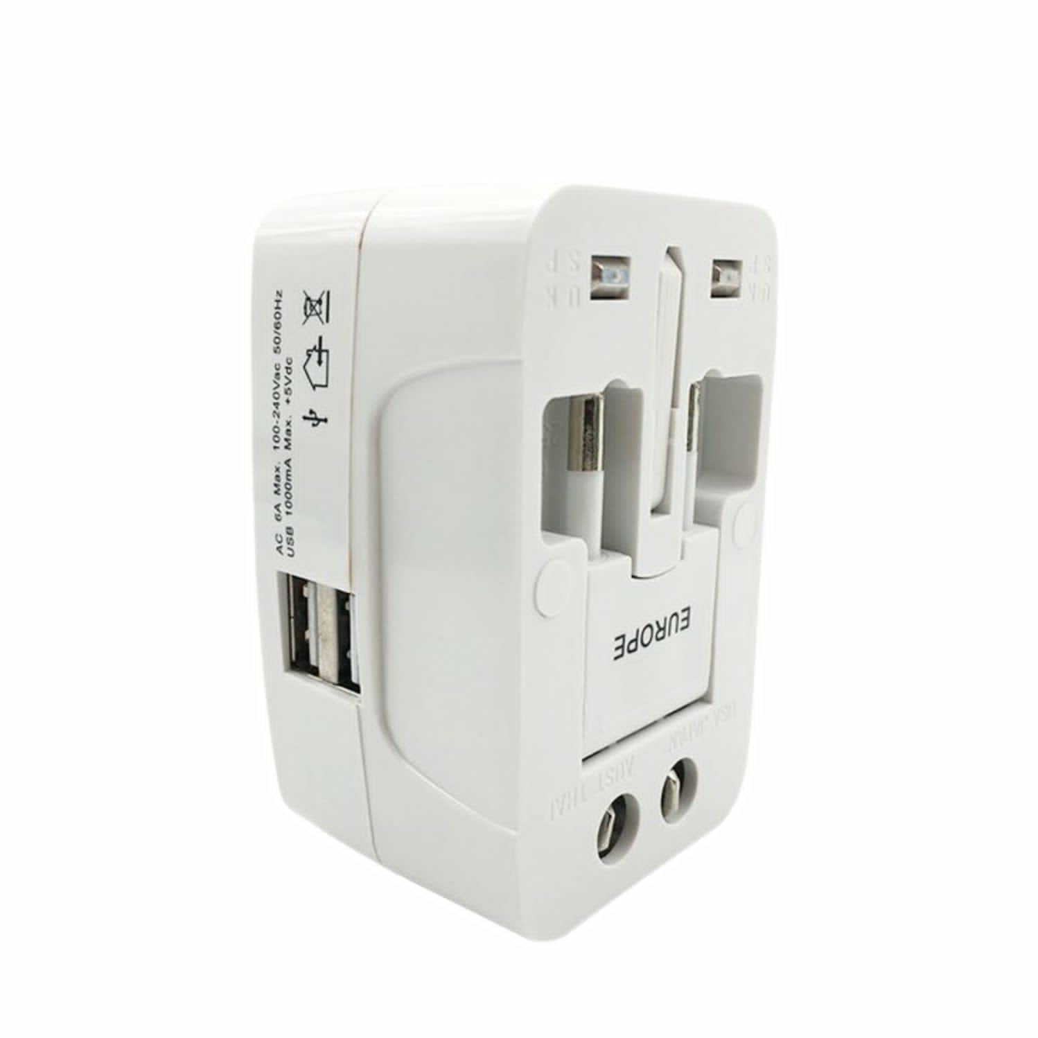 All-in-ONE Universal Worldwide Travelling AC Adaptor Plug (AU/UK/US/EU) International Power Charger Electric USB Power Plug Socket Adapter Converter (1 PC)-image-37
