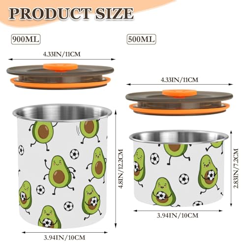 Contenedor de Café Hermético Acero Inoxidable 900 ml miniatura 2