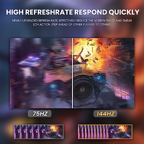 Crua 32" Curved Gaming Monitor,144Hz Qhd(2560X1440P) Va 1800R Display,95% Srgb,1Ms(Gtg) Support Freesync Computer Monitor, Narrow Bezel Desktop Pc Monitors Compatible Hdmi, Dp- Black(Support Vesa) #TOP3