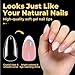 UNA GELLA Short Almond Nail Tips Pre-shape Short Almond Gel Nail Tips 216pcs Press on Nails 12 Sizes Soft Gel Acrylic Clear Fake Full Cover for Nails Extension Home DIY Salon