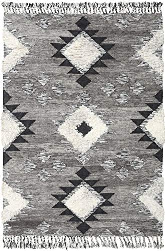 CarpetVista Alfombra Inka - Negro/Blanco 160x230 Alfombra Moderna