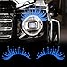 Car Eyelashes for Headlights 1 Pair Reflective Car Eyelashes Cute PVC Lashes Personalized 9.8x4.4in DIY Decorative Stickers Accessories, Blue Auto Decor Auto Lashes Accessories