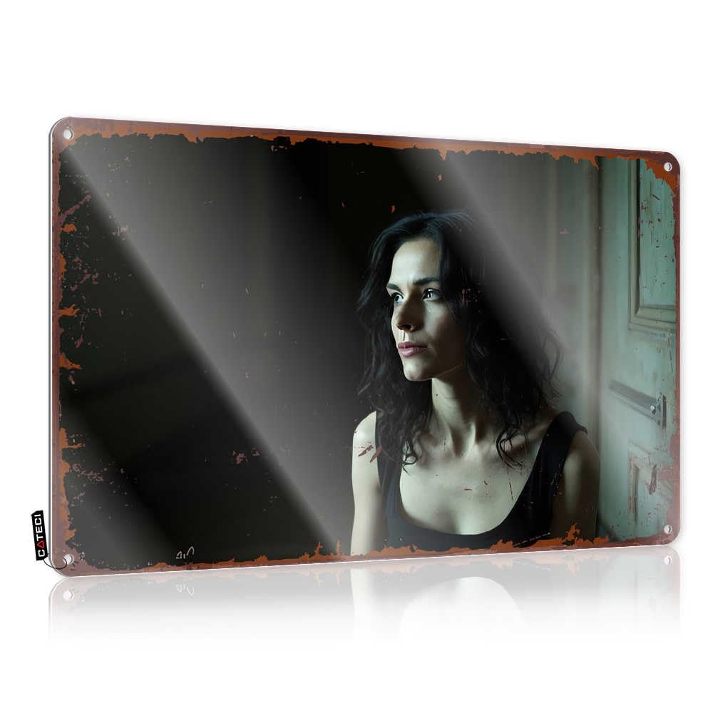 Fzfn Colour Dark Shadows: A Mysterious Portrait In Dim Lighting Custom Patriotic - Funny Bathroom Decor Funny Wall Art Wall Art Decoration(30X40cm)