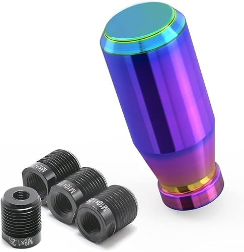 Miniatura 7 de Amazing AUTO Pomos de palanca de cambios manuales automáticos para ajuste compatible con Mazda Miata, Nissan 350z, Subaru Sti, con adaptadores de