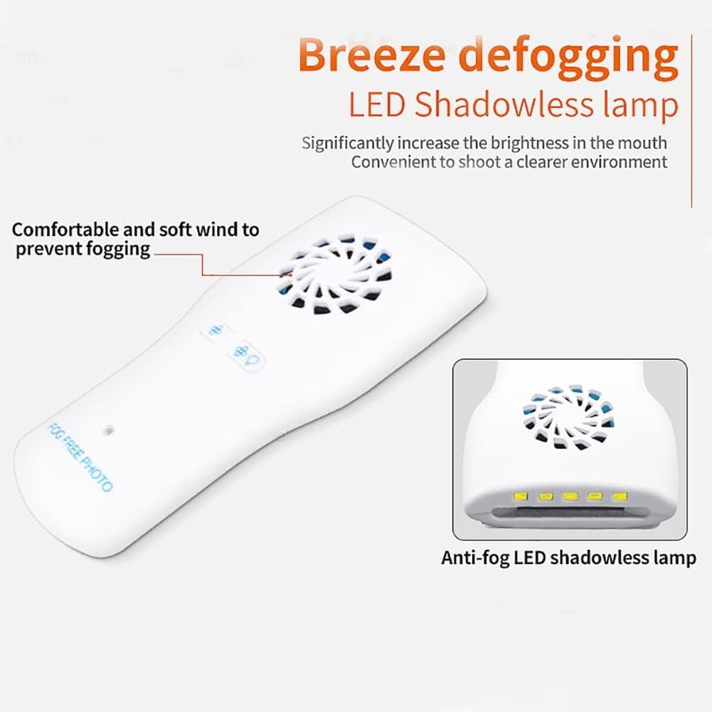 LED-Kieferorthopädie-Spiegel, doppelseitiger Dentalreflektor, Intraoralspiegel mit Lichtgriff, Zahnarzt-Mundpflegewerkzeug