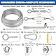 KDISHKRA 40M Edelstahl Drahtseil Set 2mm - 80pcs mit Seilspanner – Stahlseil Spannsystem für Lichterketten, Rankhilfe, Sonnensegel, Vorhang, Zaun, Wäscheleine, Garten & Balkon Befestigung