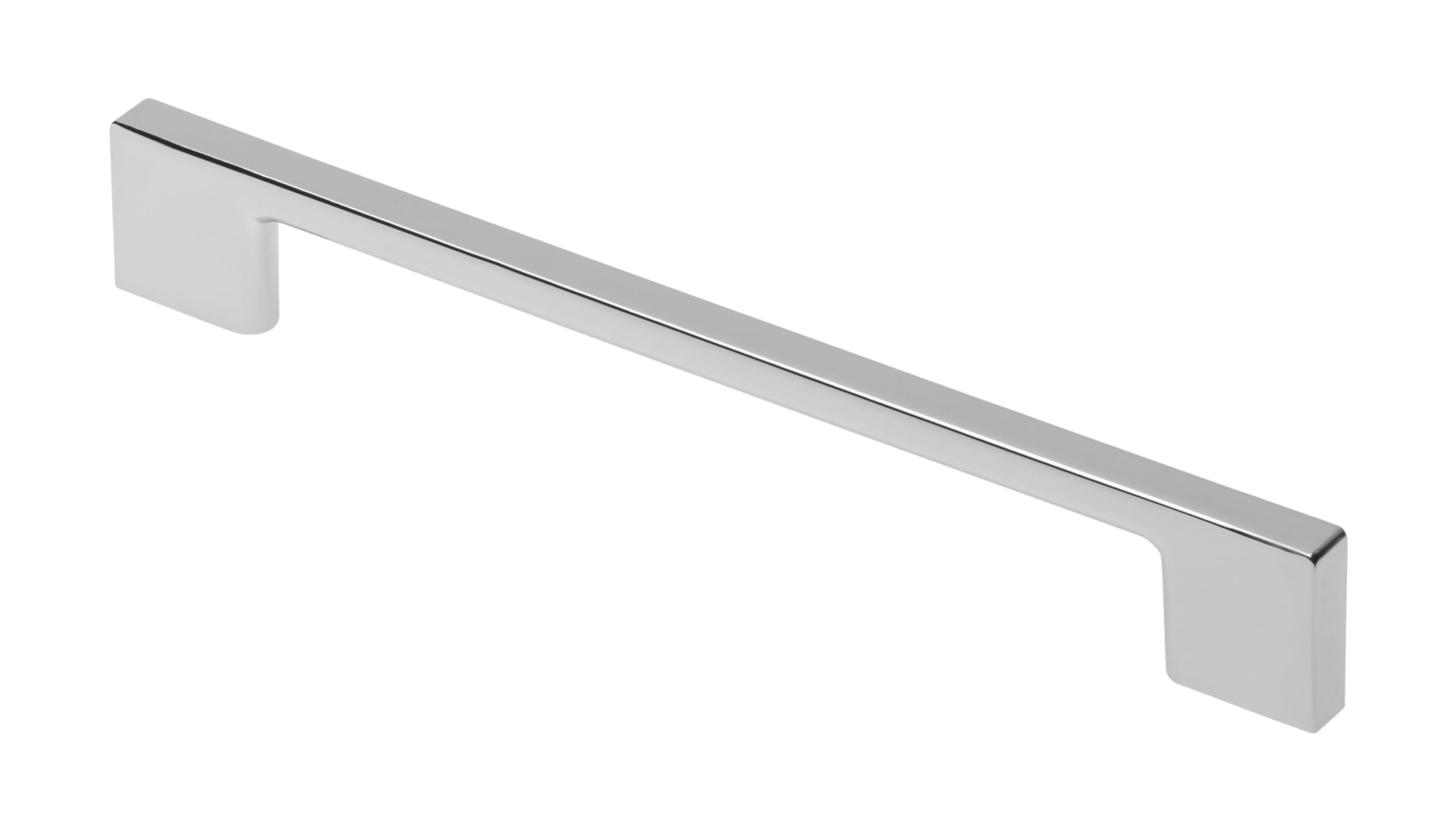 Gtv Polished Chrome Slim Line Kitchen Cabinet Handle Furniture Drawer Cabinet Wardrobe Handles Pull (160Mm Hole Centre, Chrome)