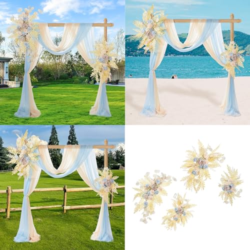 Arreglo floral elegante y exclusivo de rosas artificiales para altar 3