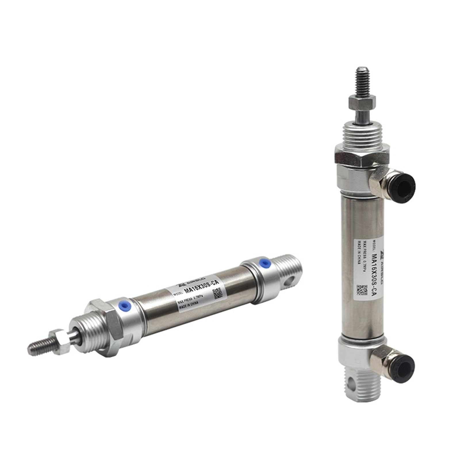 Vérin pneumatique MA20X35S type U à extrémité plate contre les pannes de vérins