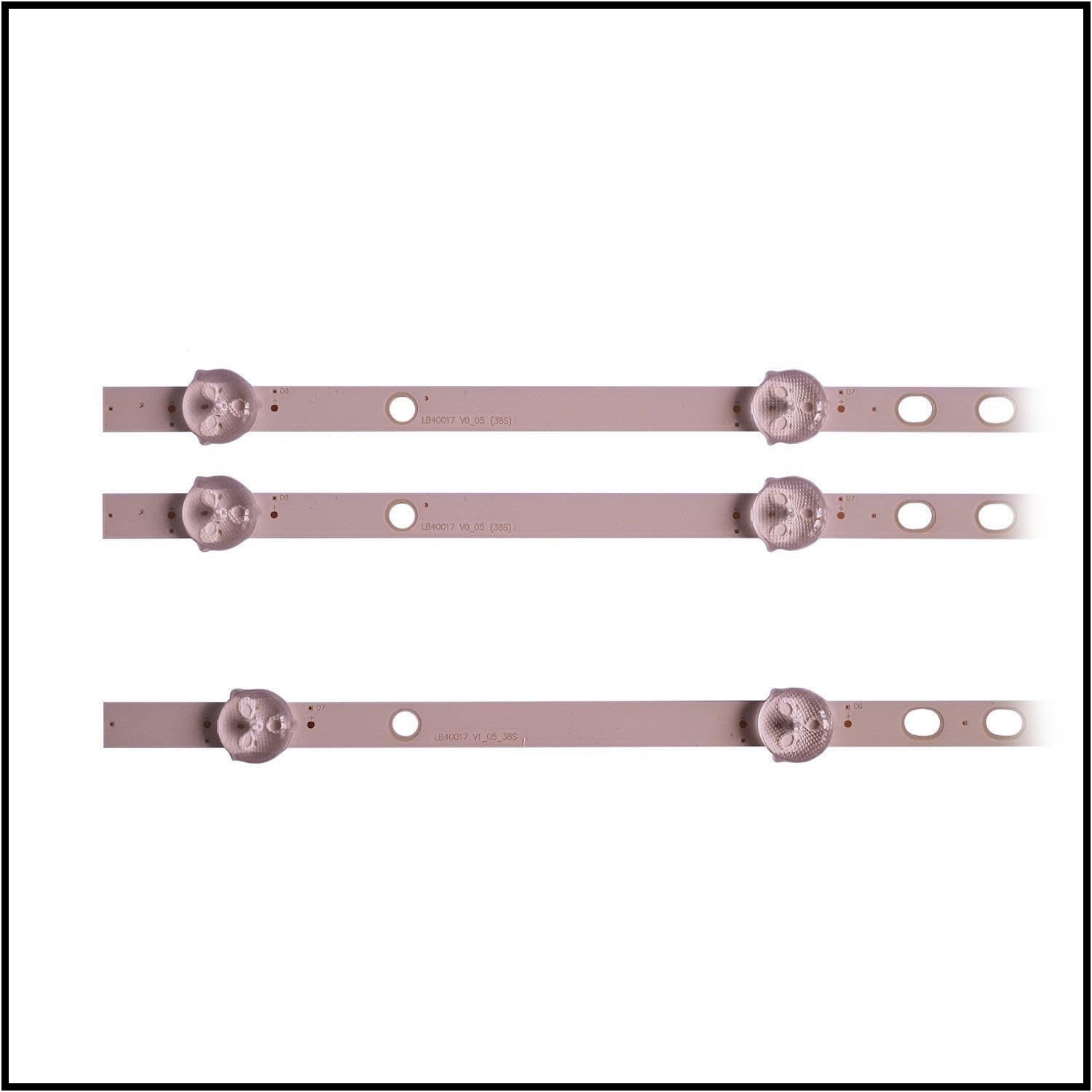 Generico KIT 3 BARRE LED PER TV VESTEL VES400UNDS-2D-N11 VES400UNDS-2D-N12
