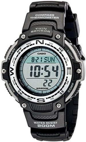 Casio SGW100 Series | Digital Watch & Compass | 200M WR | 100 SEC Stopwatch | Twin Sensor for Direction & Temperature | Low Temp Resistant | World Time | Auto Calendar | Multi Alarm