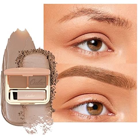 Oulac Augenbrauen Palette 2 in 1-Wasserfester Augenbrauen Gel Langanhaltende Augenbrauenpuder Cover