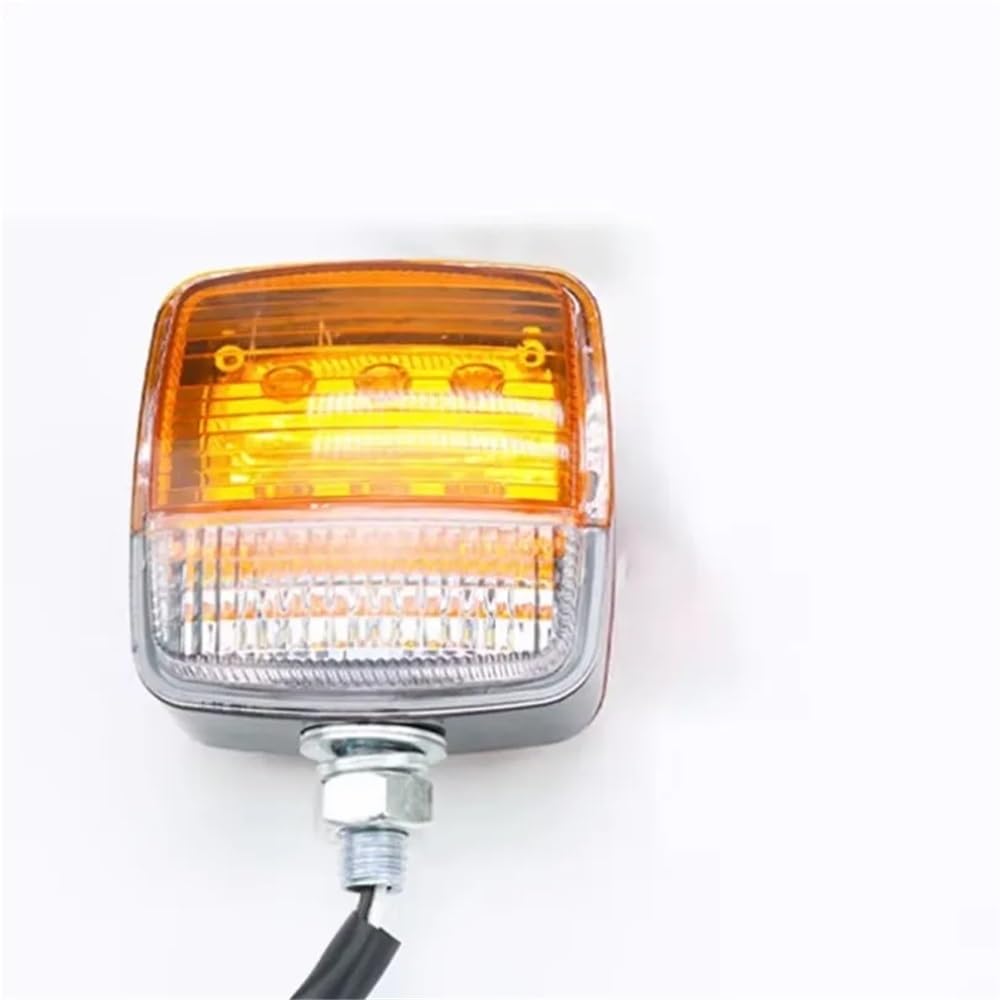 Lot de 2 Feux Avant de Chariot élévateur à LED 2 V-80 V, Clignotants Double Face, Feux de freinage