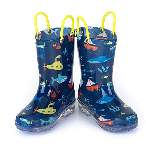 Image of HugRain Light Up Rain Boots for Little Kids