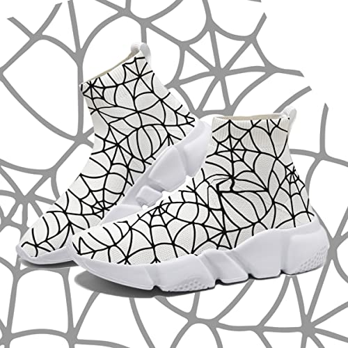 Hetios Halloween Mens Graffiti Painted Running Sneakers Womens Casual Road Walking Tennis Shoes Plus Size 7-152