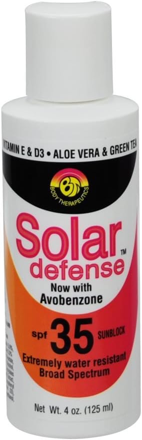 Body Therapeutics Solar Defense Sunblock SPF 35, 4 oz.