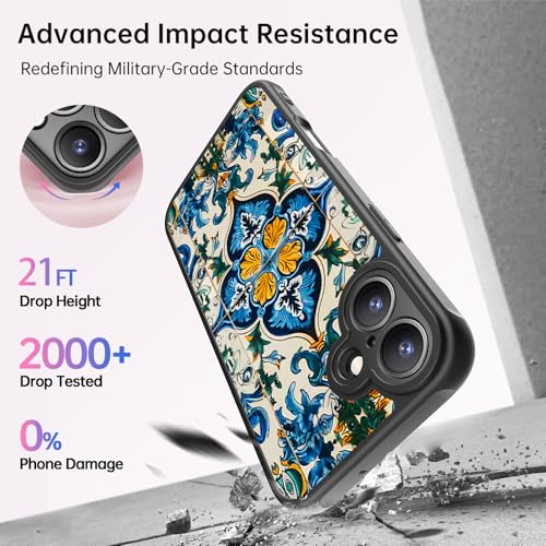FUNMIKO for iPhone 16 Case,Cute Floral,Wireless Charging Compatible - image 6