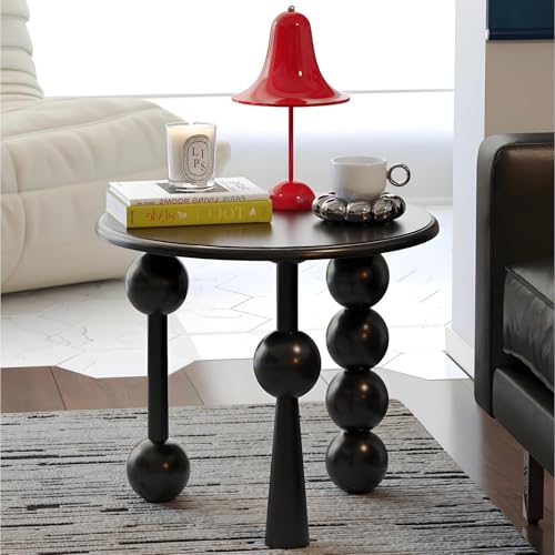 Mesa de bebidas pequeña con estructura compacta de madera para salon 5