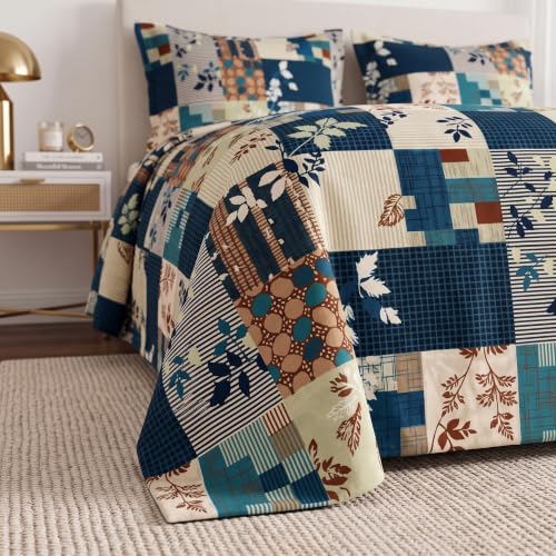 Image of VAS COLLECTIONS 240 TC Cotton Double Bedsheet with 2 Pillow Covers, Ultra Soft & Breathable Bed Sheet Set, Skin Friendly, Fade Resistant, Easy Care Bedding, 90 x 100 Inches - Turquoise Blue