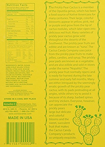 Cactus Candy Company 1/2 LB Box Arizona Prickly Pear Cactus Candy
