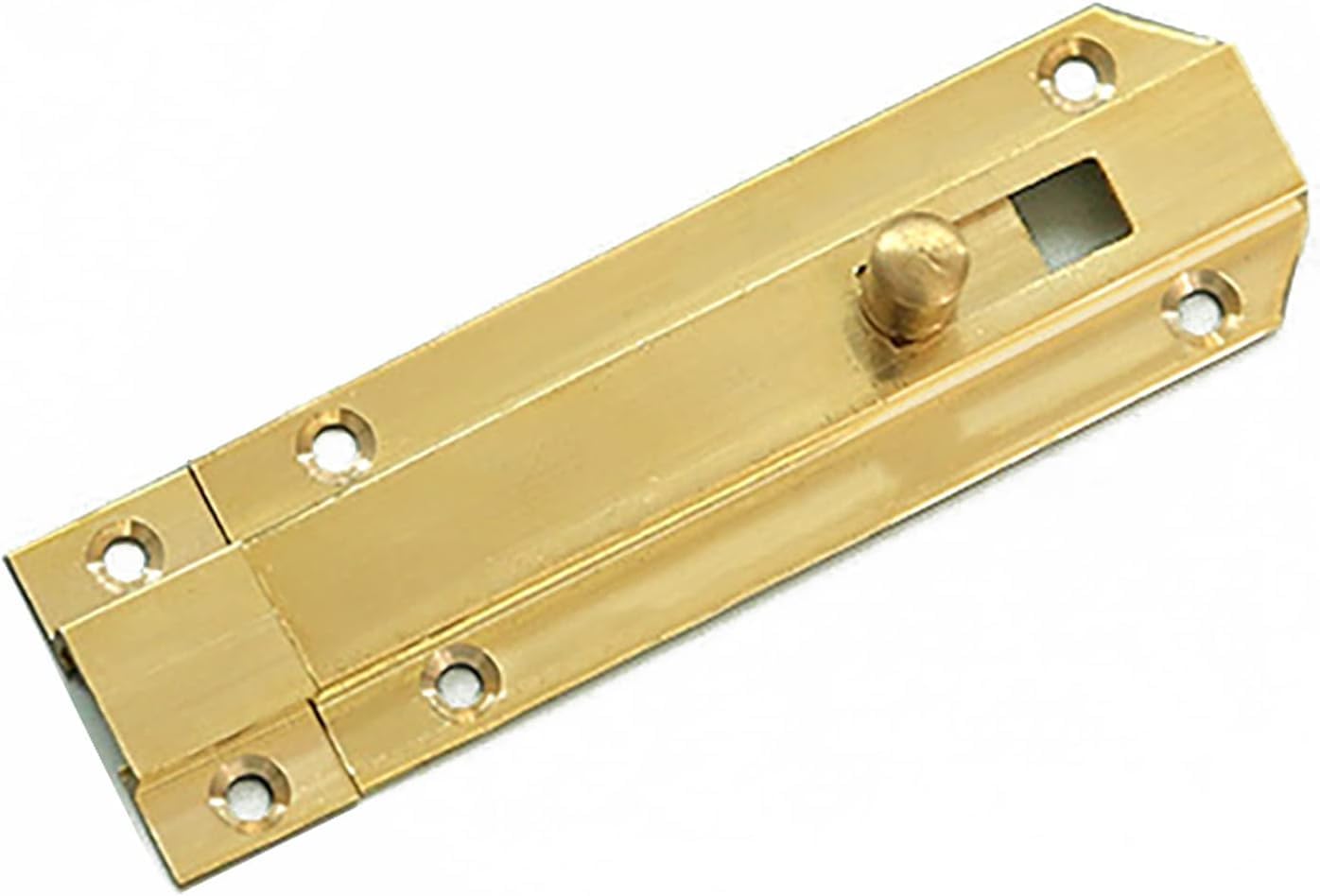 Door Latch， Brass Sliding Door Bolt Latch, Multicolor, Multiple Sizes(Copper Bright,305 7.5cm)