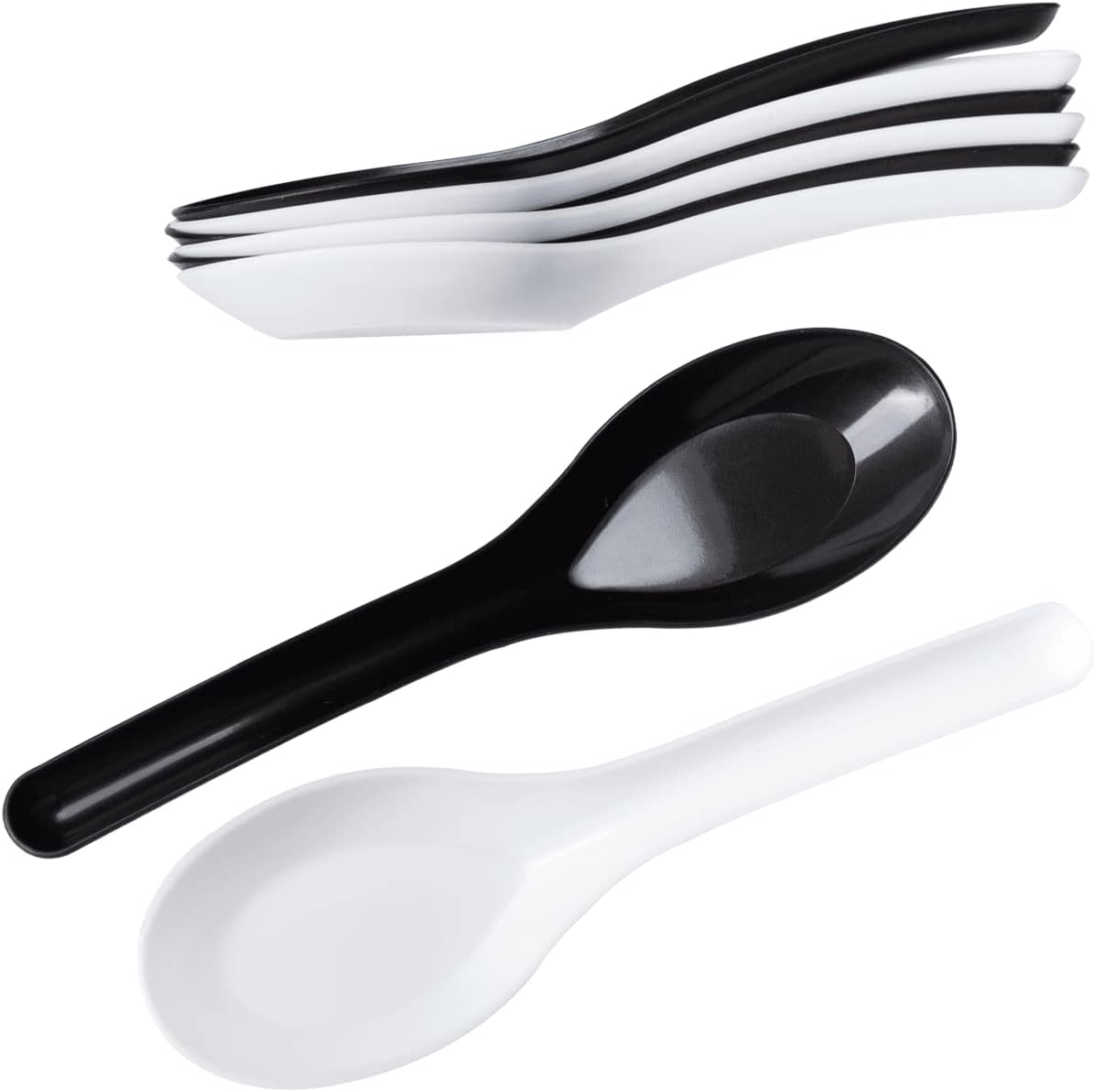 Karat U2015B Med-Heavy Weight Asian Soup Spoon - Black -1,000 ct