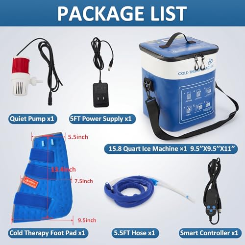 Image of Cold Therapy Ice Machine for Foot After Surgery with Foot-Specific Pad