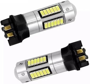 2pcs PWY24W Led Turn Signal Lamp 4014 30smd DRL Daytime Running Lights CANBUS Car LED Fog LampWhite