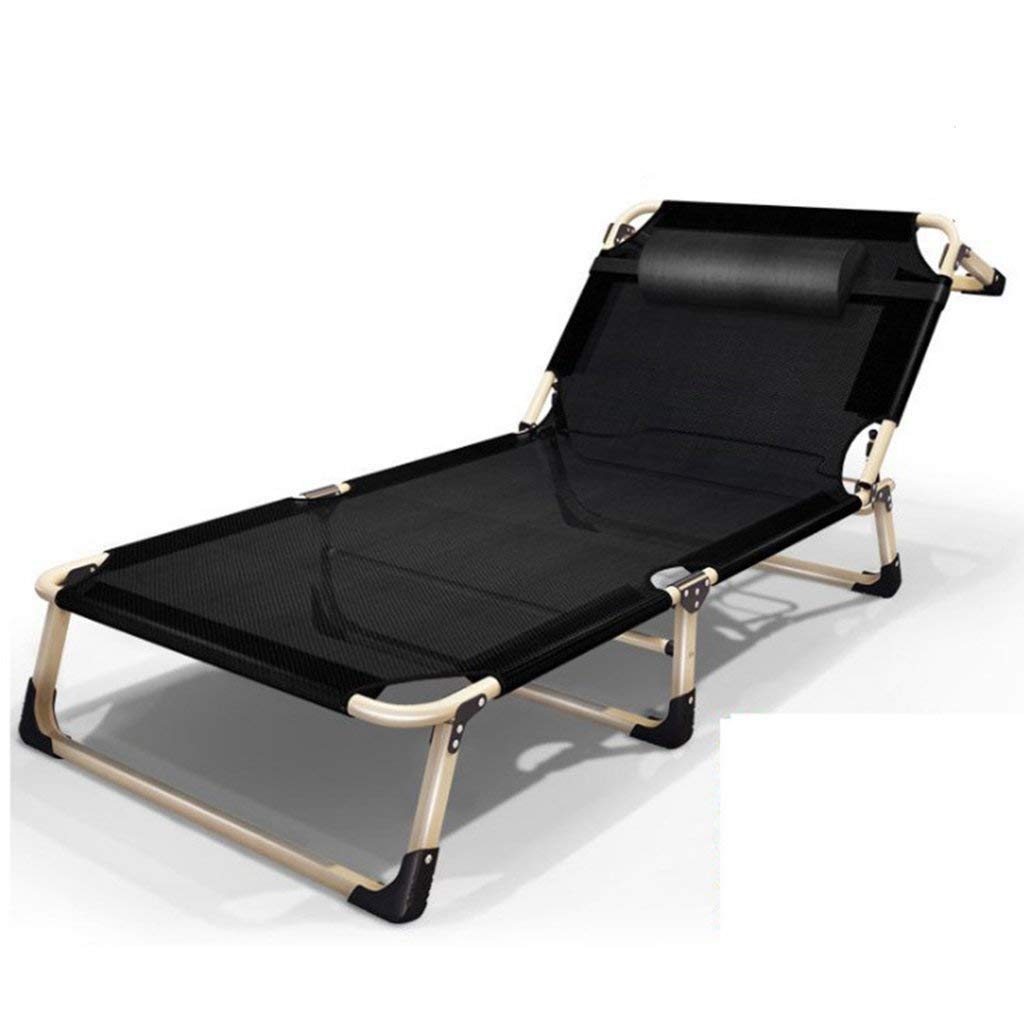 Chaise de terrasse en pelouse grise | Fauteuil relax de jardin inclinable et pliant