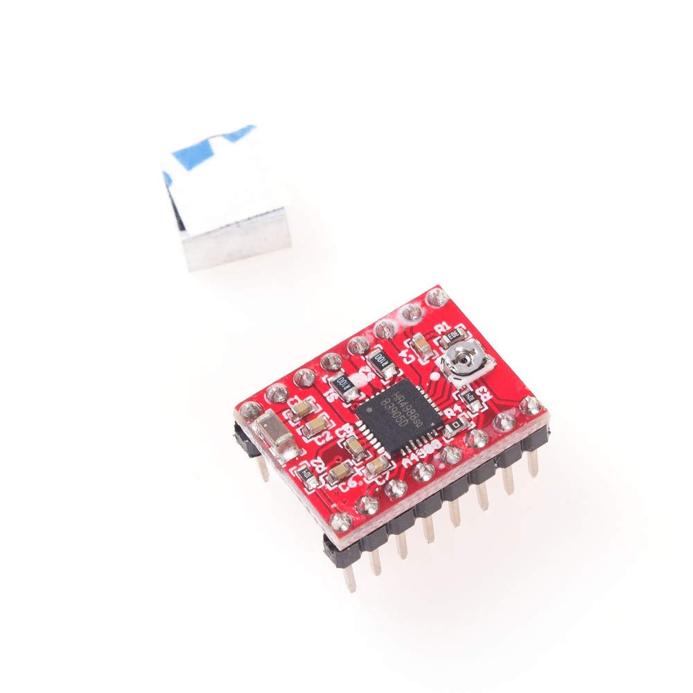 5 sztuk Stepper Driver A4988 Stepper Motor Driver Module z radiatorem do drukarki 3D Reprap