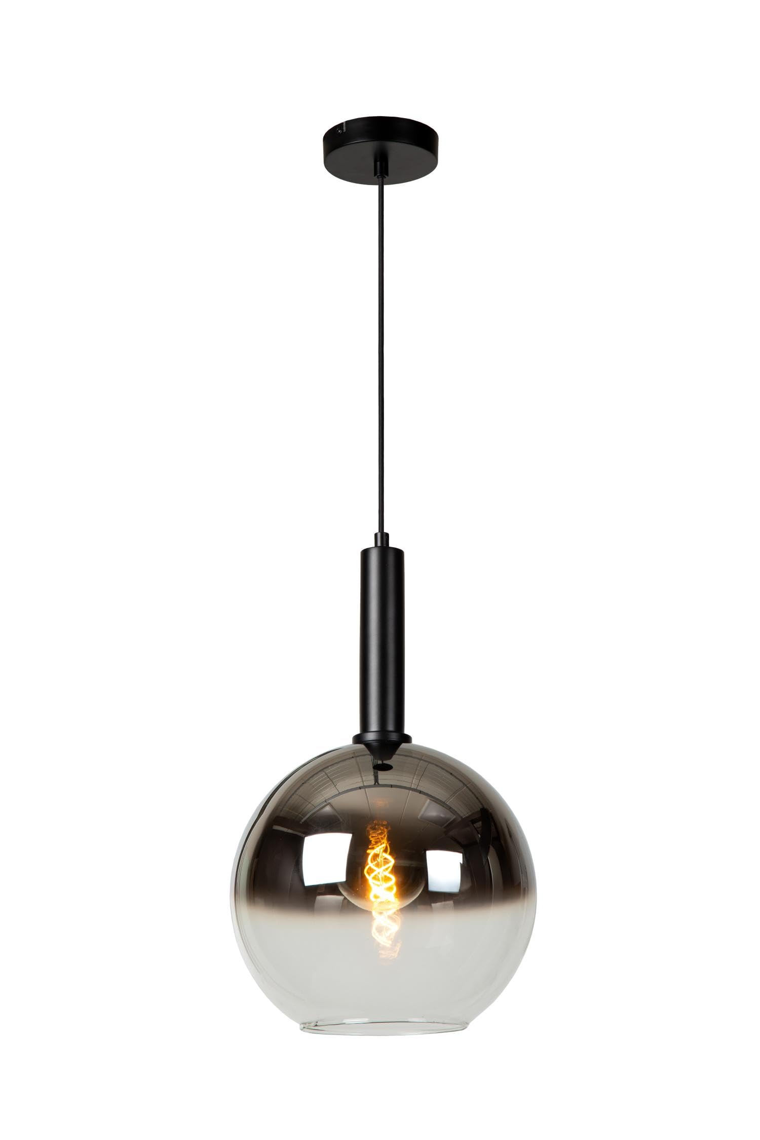 LUCIDE Marius - Pendant Light - Ø 30 cm - 1xE27 - Black