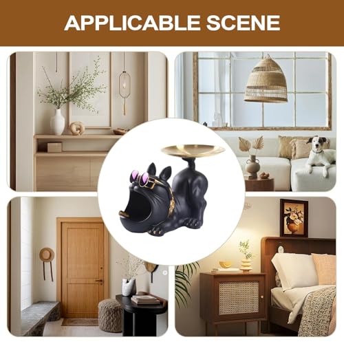 Statue bouledogue de 9 pouces, idée cadeau déco pour salon et table basse - 6