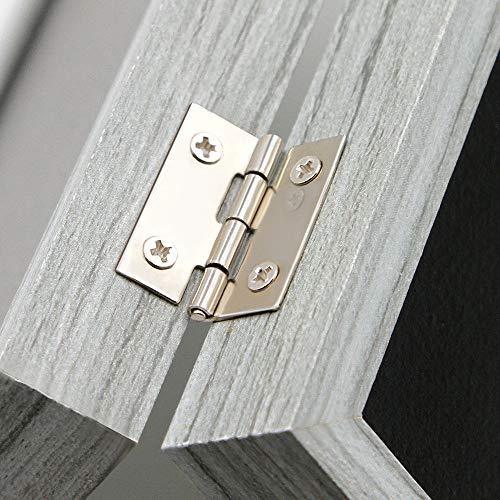 Afuly 10x15 Bilderrahmen Grau Weiß Doppelt Holz für 2 Bilder Collage Moderne Shabby Deko Family Haustier Geschenk – Bild 4