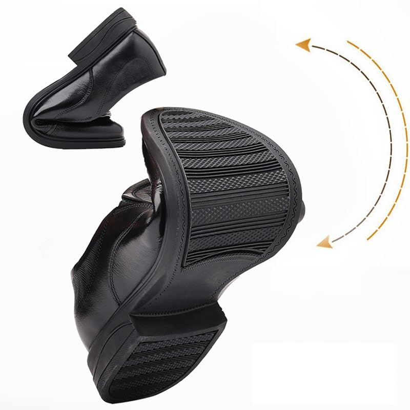 Men's Slip On Pointed Toe Derbys Classic Formal Business Oxfords Shoes Casual Wedding Derby Oxfords for Men4