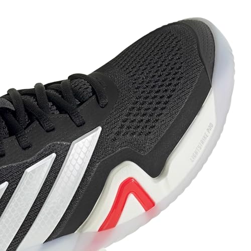 Image of adidas Mens Barricade 14 Tennis Sneakers Shoes - Black, Orange