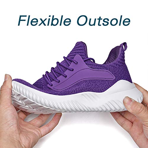 Image of Akk Womens Walking Shoes - Slip On Tennis Running Shoes Memory Foam Lightweight Work Sneakers for Indoor Outdoor Gym