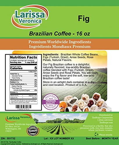 Café brasileño con higo en grano 16 oz miniatura 2