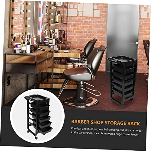 Étagère de rangement pour coiffeur avec roulettes pivotantes maniables