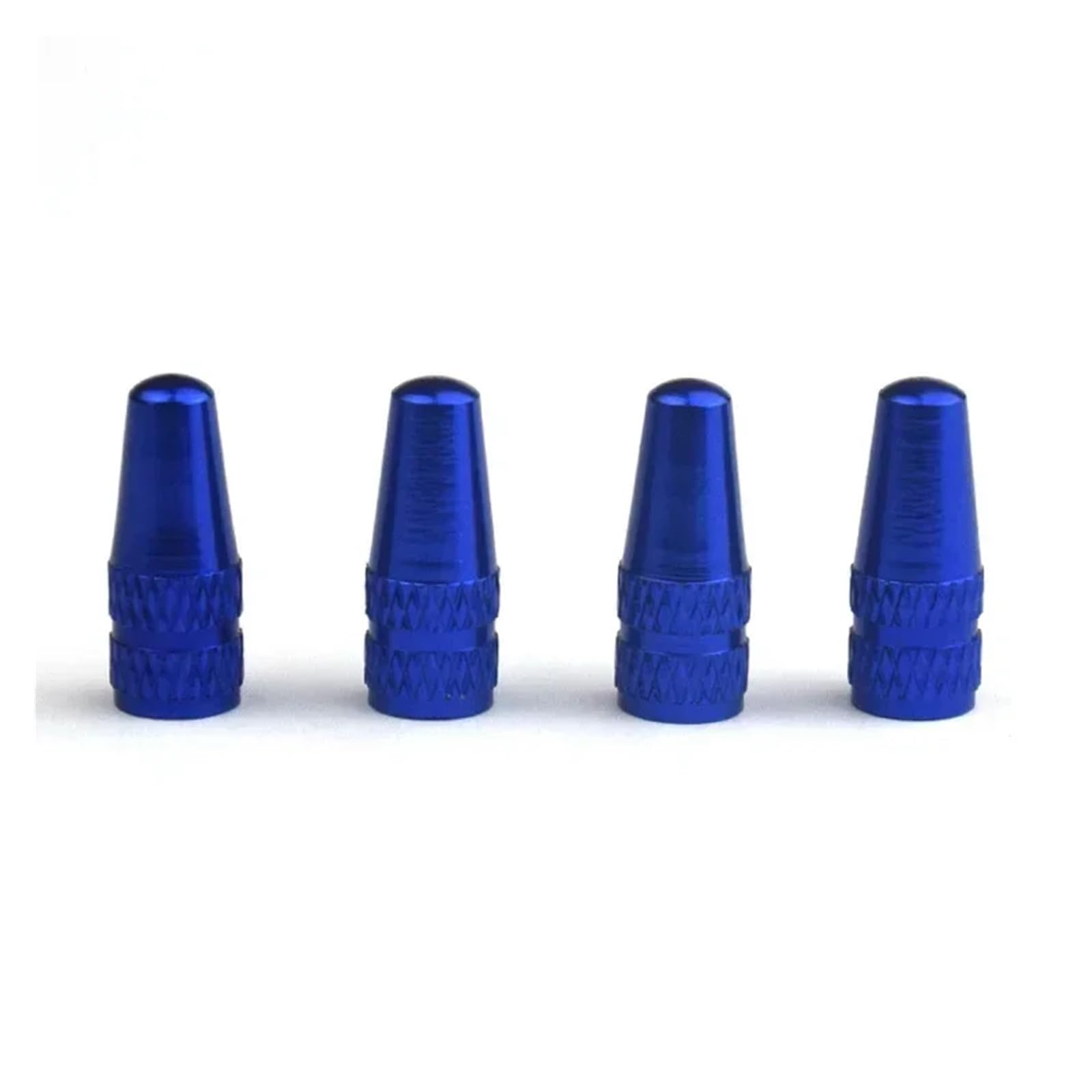 Dymkie 4Pcs-Blue 4Pcs Aluminum Alloy Road Mtb Track Racing Bike Tube Tyre Bicycle Tire Wheel Valve Cap Air Caps(4Pcs-Blue)