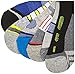 Jefferies Socks Boy's Tech Sport Colorful Pattern Cushion Quarter Socks 6 Pair Pack, Multi, Small