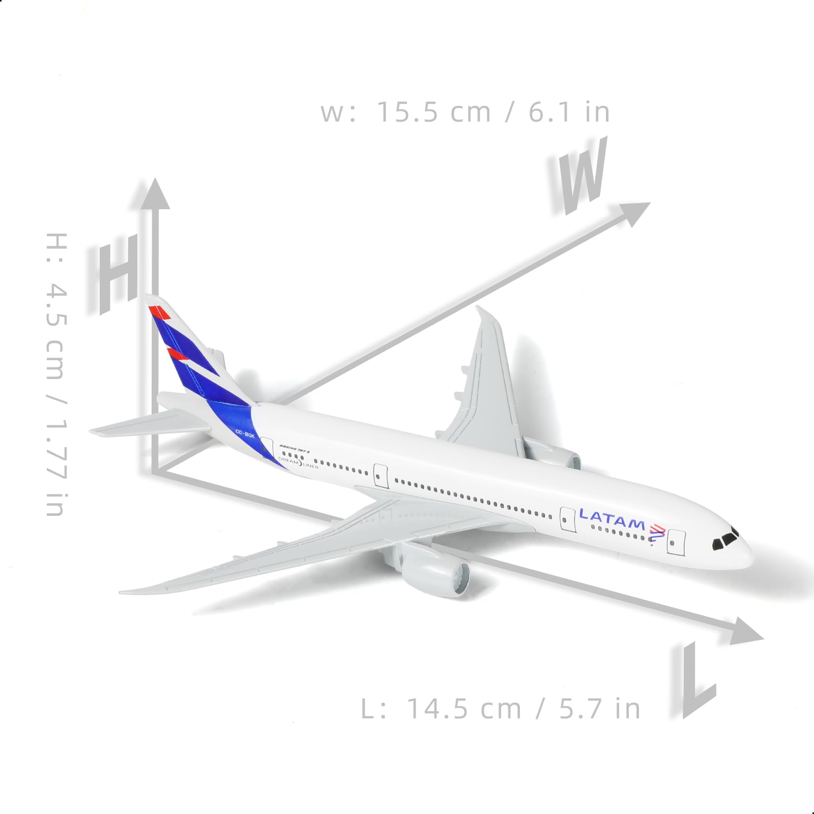 Amazon.com: QIYUMOKE 1/400 for Latam Plane Model for Boeing 787