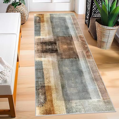 Lavable Alfombras de Pasillo Alfombra de Cocina 40 x 60 cm Antideslizante Lavable Alfombra Felpudo Entrada Casa Larga Alfombra de Cocina Absorbente Alfombra Corredor Cocina Pelo Corto Moqueta