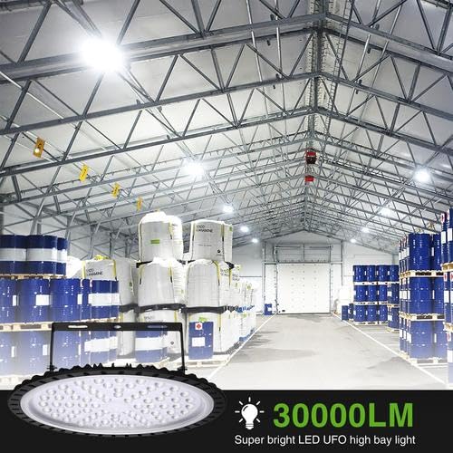 300W UFO LED High Bay Light 30000 LM with US Plug 53 Cm Cable 6000K Commercial Warehouse Shop — view 7