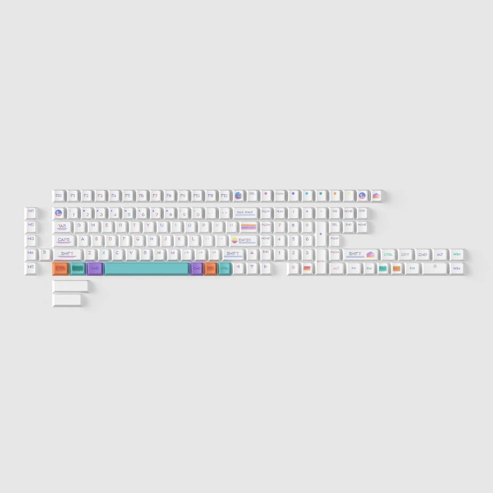 Amazon.co.jp: Keychron Cherryプロファイル Dye-Sub PBTフルセット