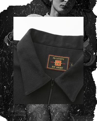 FB County Short Sleeve 1/2 Zip with Chest Pockets - Heavy Cotton-Poly, Casual Breathable Shirts for Men & Women4