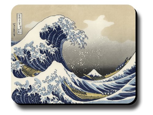 Decorative Mouse Pad Art Print Painting Hokusai The Great Wave